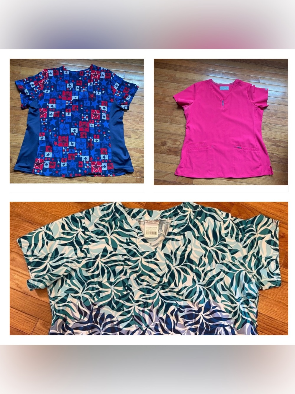 Scrubs.  3 scrubs for one price.  2XL